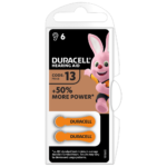 Duracell Hearing Aid Batteries Size 13 in 2-piece pack