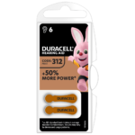 Duracell Hearing Aid Batteries Size 6 and code 312 and PR41