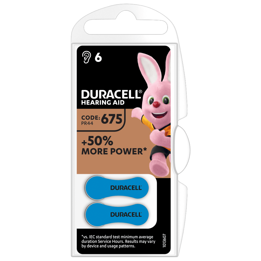 Duracell Specialty Hearing aids batteries size 675 in 2-piece pack