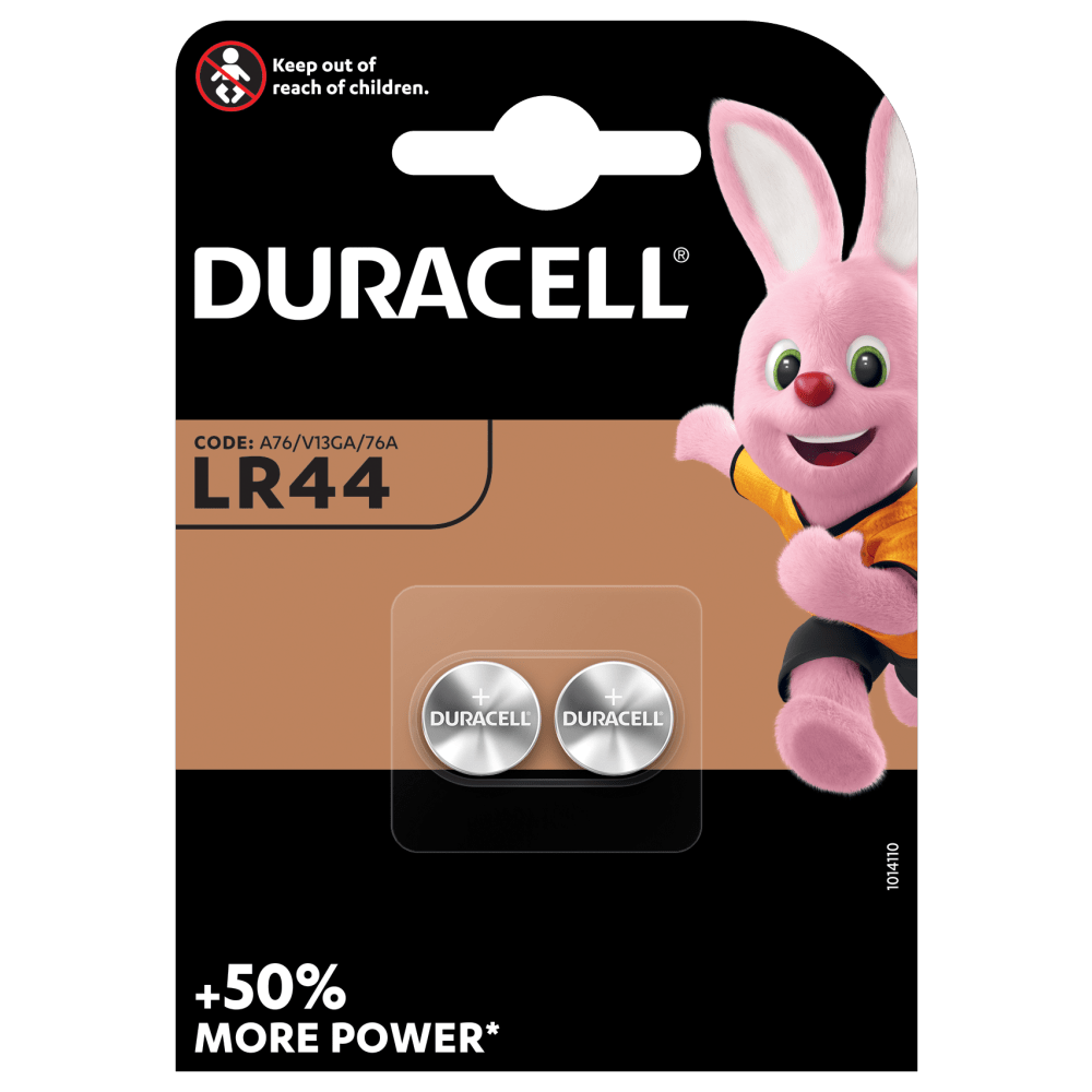 Duracell Specialty LR44 size Alkaline Button Battery 1,5V 2-piece pack