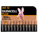 Duracell Plus Alkaline AA Batteries in 12 piece pack